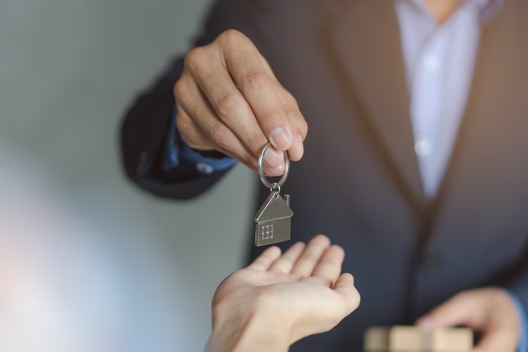 Keys being handed over