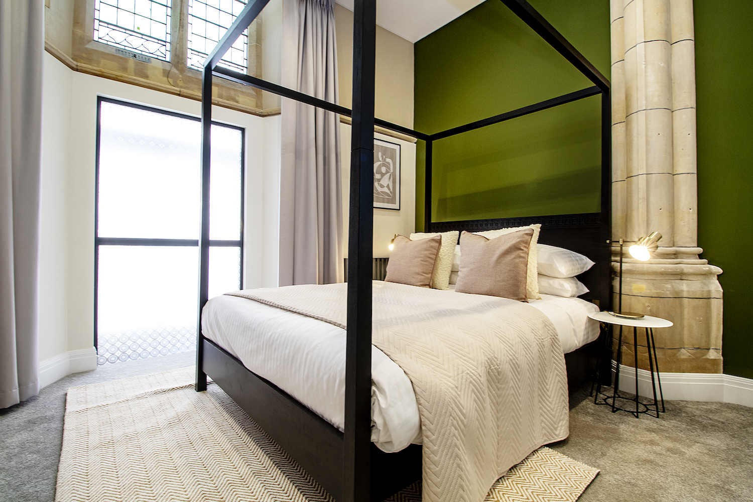 Bedroom with canopy bed